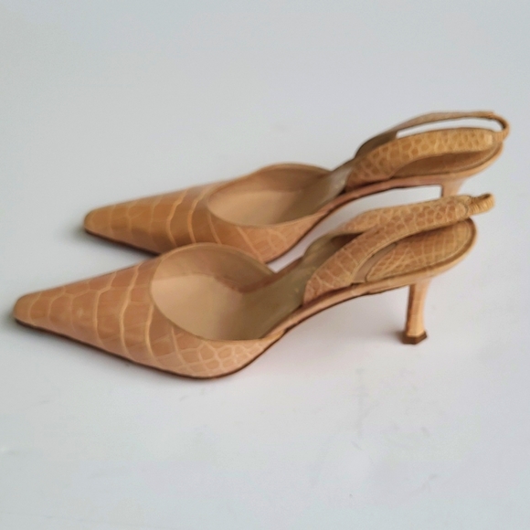 GIANNI MILANESI Milano Crocodile Leather Heels - Picture 3 of 14